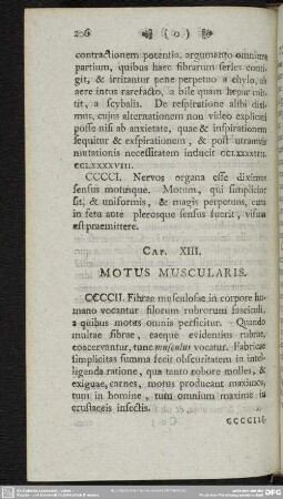 Cap. XIII. Motus Muscularis