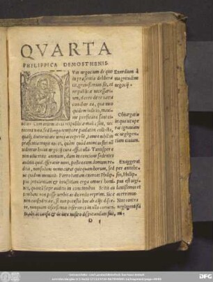 Quarta Philippica Demosthenis.
