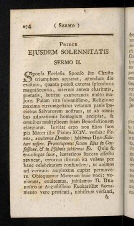 294-305, Pridie ejusdem Solennitatis Sermo II. (XXVIII)