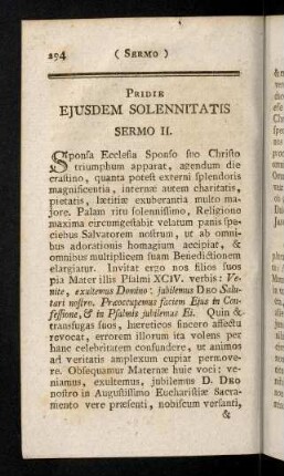 294-305, Pridie ejusdem Solennitatis Sermo II. (XXVIII)