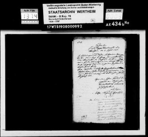 Katharina Wengert zu Dernbach im Amt Scharfeneck gegen den Georg Heinrich Peroseth wegen modo appellat.