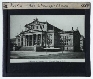 Berlin, Konzerthaus, ehem. Schauspielhaus