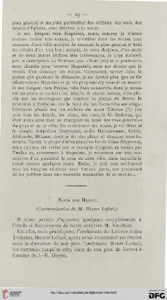 Note sur Huyot