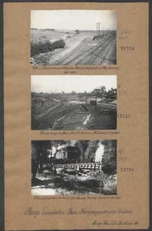 Voll- und Kleinbahnanschluß der Schurzholzfabrik im Bahnhof Caudry