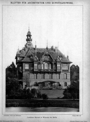 Tafel [98]: Landhaus Ravené in Wannsee bei Berlin