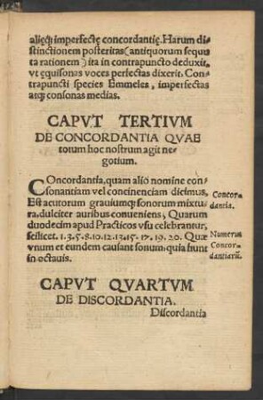 Caput Quartum De Discordantia.
