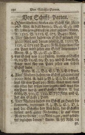 Von Schiffs-Parten.