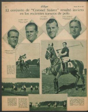 El conjunto de "Coronel Suárez" resultó invicto en los recientes torneos de polo
