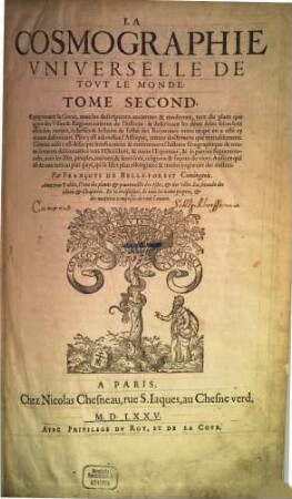 La cosmographie universelle de tout le monde, 2