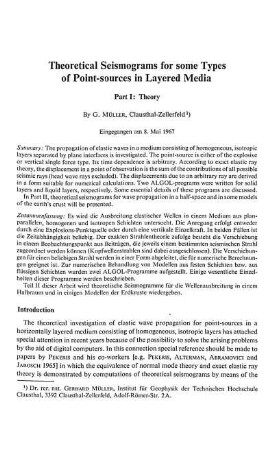 Theoretical seismograms for some types of point-sources in layered media