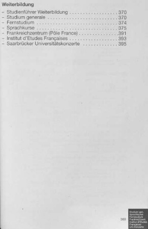 Weiterbildung