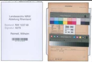 Entnazifizierung Wilhelm Reimelt , geb. 15.02.1897 (Postangestellter)