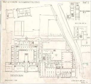 Fischer, Theodor; Bad Kissingen; Kurhaus-Hotel - Grundriss EG