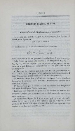 Concours général de 1899.