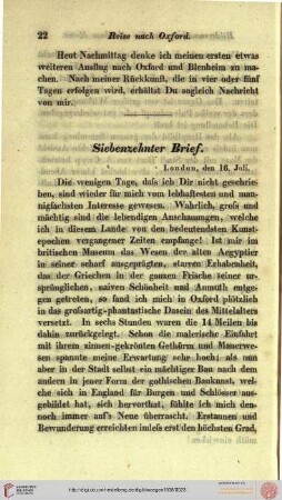Siebenzehnter Brief