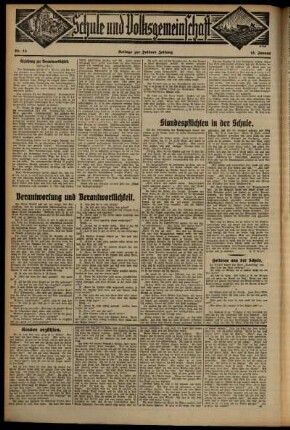 Vierte Ausgabe vom Sonntag, den 18. Januar 1931.