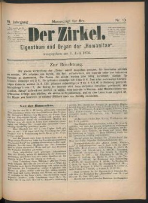 Nr. 13. Ausgegeben am 1. Juli 1876.