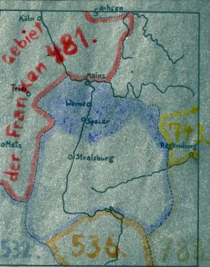 Wachsendes Frankenreich seit 481 n. Chr.