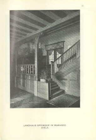 Landhaus Springer in Wannsee. Diele
