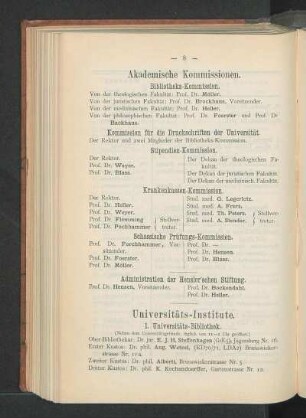 Universitäts-Institute.