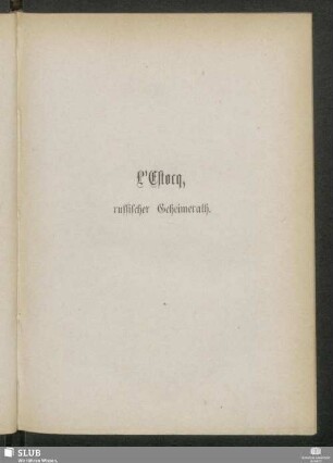 L'Estocq, russischer Geheimerath