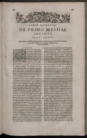 Liber Quartus. De Primo Messiæ Adventu.