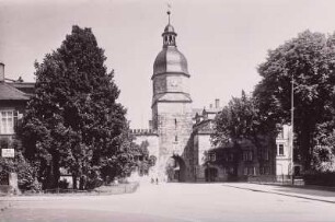 Coburg, Spitaltor : Coburg. Spitaltor. Feldseite
