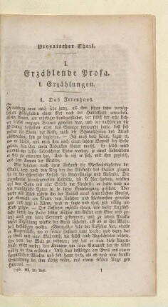 Prosaischer Theil