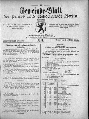 1902,5: No. 5, 2. Februar 1902