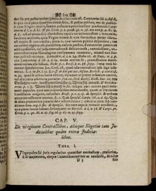 Cap. V. De virginum Contractibus, aliisque Negotiis tam Judicialibus quam extra Judicialibus.