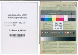 Entnazifizierung Heinz Juckenack , geb. 17.04.1917 ()