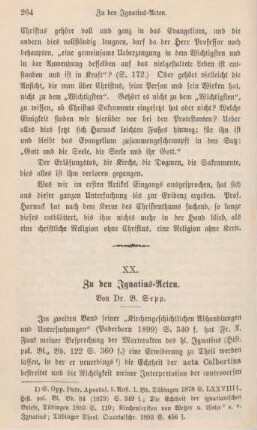 264-273 Zu den Ignatius-Acten