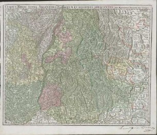 Cursus Rheni Supra Argentoratum Et Regiones Adiacentes