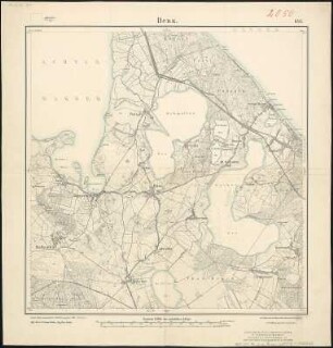 Meßtischblatt 681 : Benz, 1911 : Benz. - Aufn. 1886, hrsg. 1888, bericht. 1911. - 1:25000. - [Berlin]: Reichsamt für Landesaufnahme, 1911. - 1 Kt.