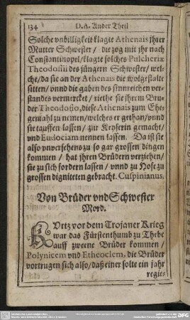 Von Brüder und Schwester Mord