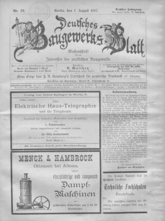 47. Jahrgang. No. 22.
