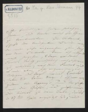 Brief an Therese Koreff : 08.04.1839
