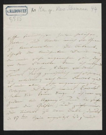 Brief an Therese Koreff : 08.04.1839