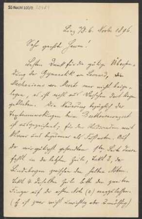 Brief an B. Schott's Söhne : 06.11.1896