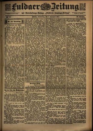 Ausgabe vom Donnerstag, den 07. November 1901.