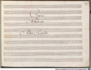 Artaserse - BSB Mus.ms. 190 : Opera // di // Artaserse // Atto I // Del Sig. Andrea Bernasconi // [spine title:] OPERA // DI // ARTASERSE // ATTO. I.