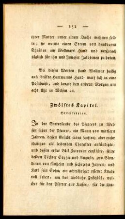 Zwölftes Kapitel. Streitereien.