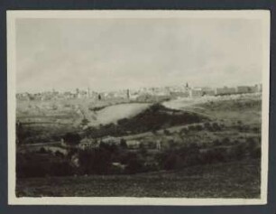 Blick auf die Mauer von Jerusalem