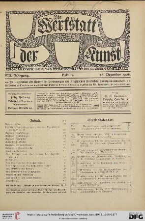 Heft 13 (28. Dezember 1908)