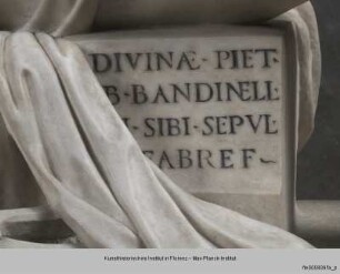 Grabmal des Baccio Bandinelli mit Altar : Christus und Nikodemus, Leidenswerkzeuge
