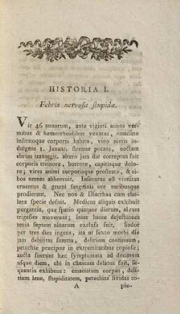 Observationes Medicinales Circa Res Gestas in Clinico Instituto Nosocomii Vindebonensis Anno MDCCXCVI