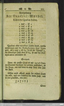 Ausziehung der Quadrat-Wurtzel