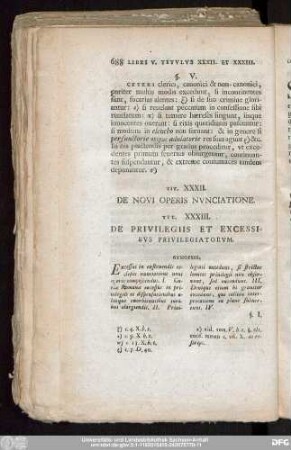 Tit. XXXII. De Novi Operis Nunciatione.