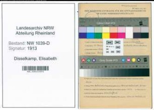 Entnazifizierung Elisabeth Disselkamp , geb. 11.12.1898 (Lehrerin)