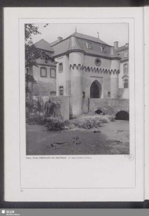 Burg Klein-Büllesheim bei Euskirchen. 15. Jahrh. Ansicht der Torburg